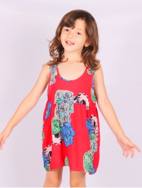 Kids Super Soft Sleeveless Fashion Dress (5-8 Yrs)